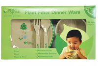 Green Sprouts美国小绿芽植物纤维餐具套装