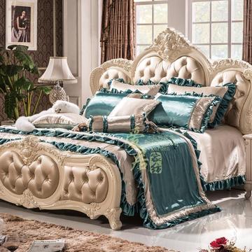 欧式法式奢华高档古典婚庆床品床上用品多件套装样板房样板间家纺