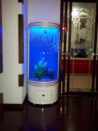 0.6m/0.8m鱼缸水族箱 屏风鱼缸 生态鱼缸 半圆鱼缸 全国包邮