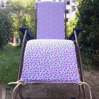 可拆洗躺椅垫椅套紫色小花纯棉面料椅套棉坐垫带棉芯全国多省包邮