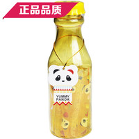 台湾yummy panda雅米熊猫迷你果冻棒水蜜桃口味芒果口味208g瓶