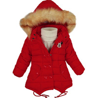 2015新款女童棉衣童装冬装加厚外套双排扣儿童棉衣宝宝棉服女A21