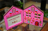 日本代购swimmer木质5寸儿童相框大房子创意相框节日礼物卡通可爱