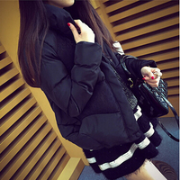 2015冬季韩版厚时尚女装短款蕾丝外套修身显瘦长袖保暖小棉袄棉衣