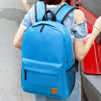 韩版帆布双肩包潮女电脑包学院风休闲初中学生书包旅行包大包背包
