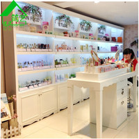 欧式包包化妆品展示柜美容院专卖店货柜饰品展柜韩国指甲油展示柜