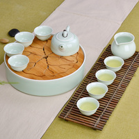 茶艺茶具套装家用功夫茶具带茶盘玲珑整套陶瓷组合 茶壶茶杯套装