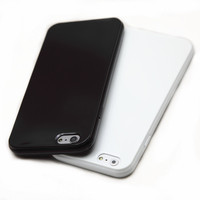 黑色纯白苹果六代手机壳4.7寸iphone6硅胶保护软套5.5plus全包边