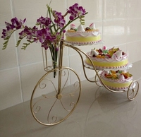 欧式铁艺蛋糕架三层糕点架花架蛋糕甜品置物架展示架蛋糕盘花架