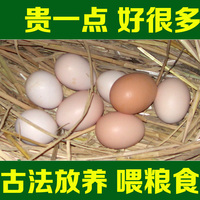 秦岭野生农家放养新鲜土鸡蛋30枚1盒
