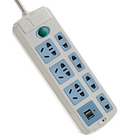 拳霸 双USB手机充电QB-008USB 接线板