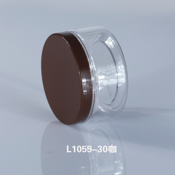 批发PET罐瓶食品罐瓶茶叶罐糖果中药材罐透明塑料340ml/L1055-30