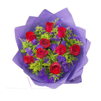 9朵红玫瑰鲜花深圳福田龙华龙岗坪山生日礼物送女友表白送花上门