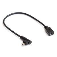 Micro USB公对母超短线 加长线 安卓数据线弯头测试转换线20厘米
