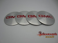 GMC轮毂贴 GMC轮毂中心盖贴 改装款GMC铝贴标 装饰贴56.5MM