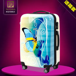 摩迪纳拉箱行李箱包蝴蝶拉杆箱万向轮潮20女韩国24寸小清新旅行箱