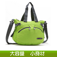 新款休闲单肩包运动包斜挎包女户外旅行手提包水饺包妈咪包健身包