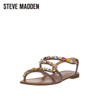 2015款SteveMadden思美登水钻平跟平底女鞋夏鱼嘴凉鞋 SWBLAZZZED