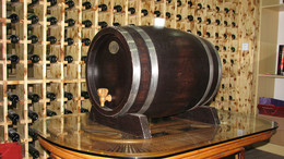 50L橡木酒桶木桶葡萄酒桶啤酒桶红酒装饰酿酒桶泡酒瓶带龙头包邮