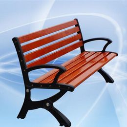 户外园林休闲椅公园椅子铸铁防腐木室外长椅凳子实木靠背座椅开票