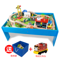儿童木质轨道小火车托马斯电动玩具套装 2-3-5周岁男女孩宝宝礼