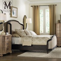 慕妃高端定制卧室家具美式新古典实木双人床1.51.8米床CO17