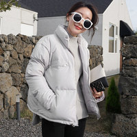 2015冬季新款韩版修身立领棉衣女短款外套韩国面包服学生小棉袄女