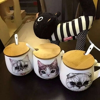 原版  加菲猫 折耳猫 英短猫家族 水杯 陶瓷杯