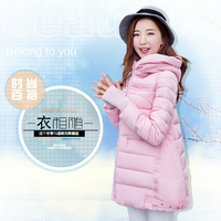 女学生韩国2015宽松显瘦大码棉衣百搭保暖修身羽绒服女中长款潮