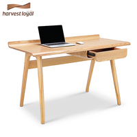 溢莱家具北欧简约实木书桌电脑桌 现代创意办公桌妆台家用写字桌