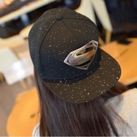 2015新款韩版潮超人标志金属铁牌平沿嘻哈男女帽户外休闲遮阳帽子