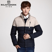 罗乔德姆2015冬季新款羽绒服男冬季韩版修身潮青年白鸭绒外套
