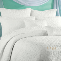 高端酒店床上用品绗缝内夹棉流水床盖包邮水洗被子夏凉被单三件套