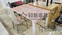 重庆家具现代简约高档钢化玻璃餐桌 方格餐桌 4人6人餐桌1.2米