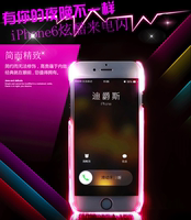 迪爵斯 iphone6S手机壳水钻来电闪 苹果6Splus超薄个性保护套壳