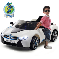 贝瑞佳儿童电动车童车四轮双驱遥控可坐电动汽车玩具车