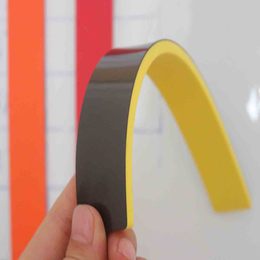 白板磁力条磁贴办公教学彩色30cm橡胶软磁条强磁扣黑板磁铁吸铁石