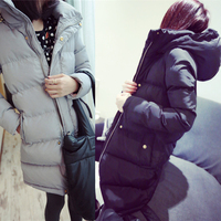 2015冬装新款韩版气质大码加厚中长款显瘦羽绒棉衣棉服外套棉袄女