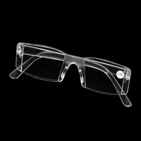 超轻透明一体老花镜男女款时尚备用PC塑料不折叠便携老花眼镜高档