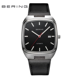 Bering男表 蓝宝石时尚防水全自动机械表 多功能腕表商务真皮手表