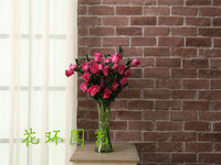 花环园艺促销5头郁金香单支郁金香花瓶装饰花塑料花客厅桌面绢花