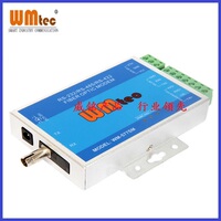 威铭直销WM-577串口RS-232/422/485转光纤收发器ST接口单模光端机