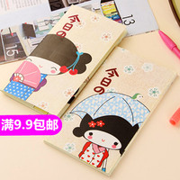 韩国创意文具和服女孩可爱小清新记事本学习用品礼品笔记本子批发