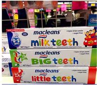澳洲直邮  Macleans milk teeth儿童 可吞咽牙膏 7岁以上