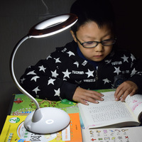 2015最新款随意扭曲软管高亮度LED圆圈台灯 阅读灯学生专用充电灯
