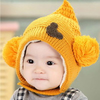 包邮韩版婴儿童帽子宝宝帽子秋冬可爱男女童帽冬季加绒厚童帽