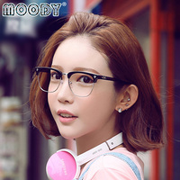 复古文艺圆形眼镜框女韩版潮超轻男全框眼镜架可配防辐射近视眼镜