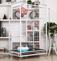 方管猫笼大型猫 猫笼子别墅三层大二层双层 特价宠物笼繁殖猫咪笼