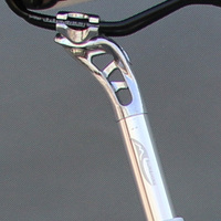 死飞自行车铝合金座管座杆后飘镂空破风27.2/25.4mm坐杆坐管复古
