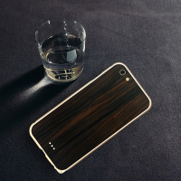 苹果6手机壳4.7iphone6 plus 5.5实木质金属边框黑檀质感全包外壳